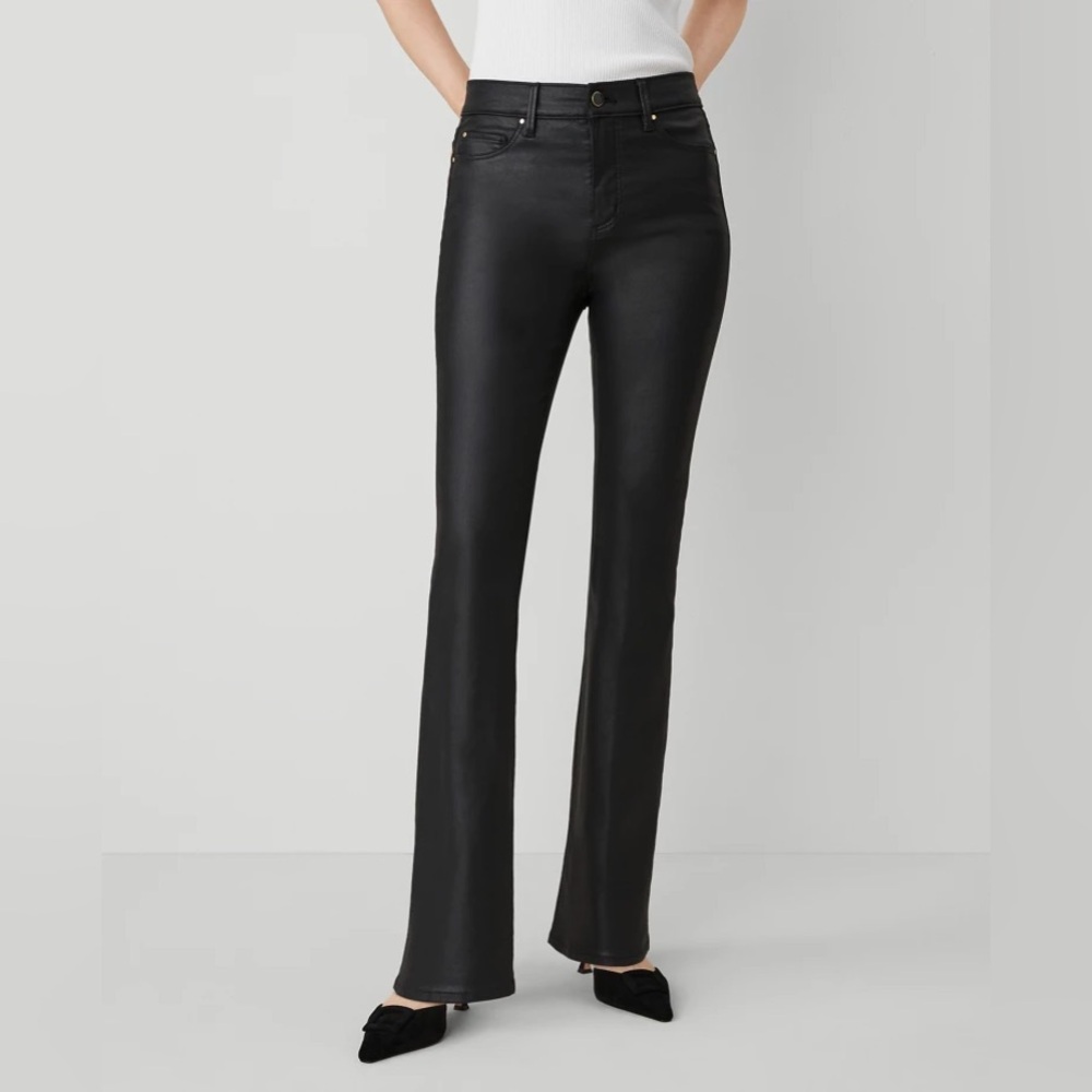 Women's Black Waxed Jeans